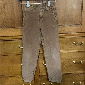 Brooks brother boys size 12 tan wide wale cords